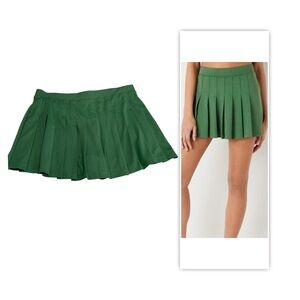VICTORIAS SECRET PINK COLLECTION GREEN TENNIS Mini SKIRT SHORT SKORT SIZE XL